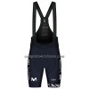 Completo Maglia + Pantaloncino con bretelle 2023 Movistar Team Manica Corta Blu